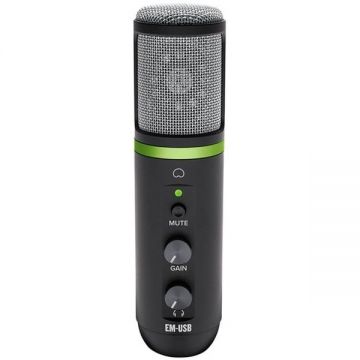 Microfon Cu Fir USB-C Negru