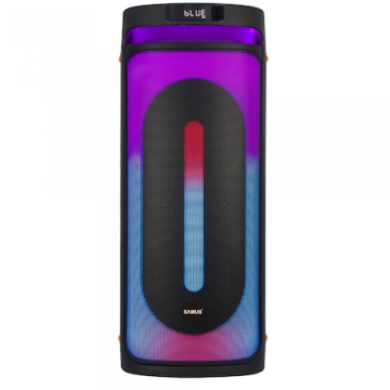 Samus Boxa Portabila Samus Rockstar 6.5, Putere RMS 2x30W / de iesire 100W / PMPO 800W, Compatibil mp3, mp4, DVD. TV, PC, Smartphone, FM Radio, Bluetooth, Microfon fara fir, Negru