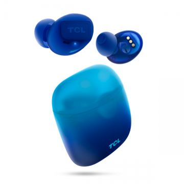 TCL Casti True Wireless TCL SOCL500TWS, IPX4, Bluetooth 5.0, In-Ear, Echo Cancellation, Albastru