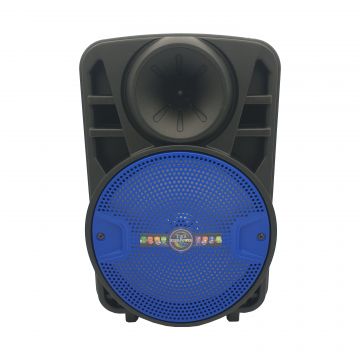 Boxa Activa Portabila Bluetooth, Soundvox™ CH-812, 20 W, USB, TF/SD Card, Aux, Radio FM, Microfon si Lumini, Albastra