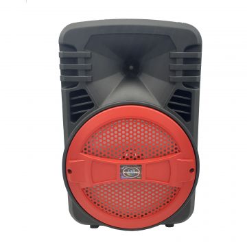 Boxa Activa Portabila Bluetooth, Soundvox™ CH-813, 20 W, USB, TF/SD Card, Aux, Radio FM, Microfon si Lumini, Rosu