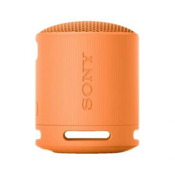Boxa portabila wireless Sony SRS-XB100D, Bluetooth v5.3, Fast-Pair, IP67, Autonomie 16 ore, USB Type-C (Portocaliu)