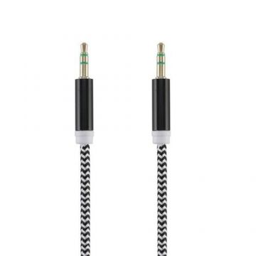 Cablu audio Tellur Basic jack 3.5mm, 1m, Negru