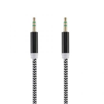 Cablu audio Tellur Basic jack 3.5mm, 1m, Negru