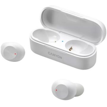 Canyon Casti bluetooth Canyon, TWS-1, Alb