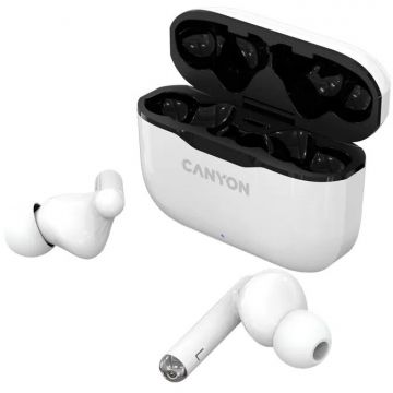 Canyon Casti bluetooth Canyon, TWS-3, Alb Canyon Casti bluetooth Canyon, TWS-3, Alb