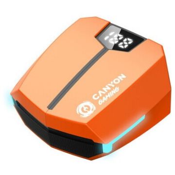 Canyon Casti True Wireless Gaming Canyon Doublebee GTWS-2, Portocaliu, CND-GTWS2O