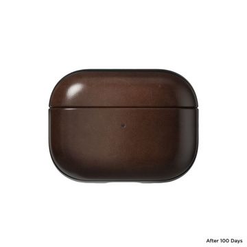 Carcasa din piele naturala NOMAD Leather compatibila cu Apple AirPods Pro 2 Brown