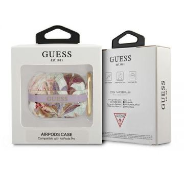 Carcasa Guess GUAPHHFLU Flower Strap compatibila cu Apple AirPods Pro Mov