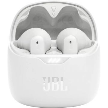 Casti audio in ear JBL Tune Flex, True Wireless, Bluetooth, Noise Cancelling, IPX4, Alb