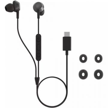 Casti Audio In-Ear Philips, TAE5008BK/00, Wired, USB-C, Microfon, Negru