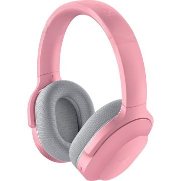 Casti gaming cu microfon Razer Barracuda Quartz, Dual Wireless, THX Spatial Audio, Driver TriForce Titanium, Roz Casti gaming cu microfon Razer Barracuda Quartz, Dual Wireless, THX Spatial Audio, Driver TriForce Titanium, Roz