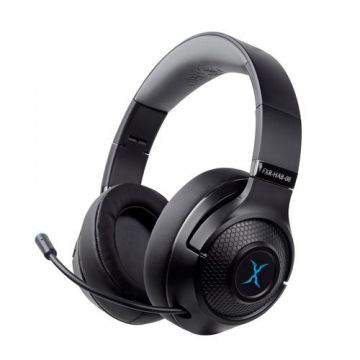 Casti gaming wireless dual, FoxXray HAB-08 FizzEagle, pliabile, Negru