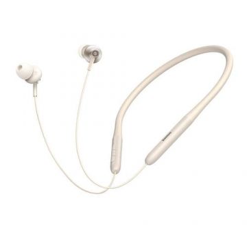 Casti sport True Wireless Baseus Bowie P1x, Bluetooth 5.3, 170 mAh, IPX4, Cablu MicroUSB inclus (Crem)