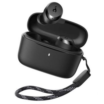 Casti True Wireless Anker SoundCore A25i, Autonomie 28 ore, Bluetooth 5.3 (Negru)