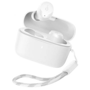 Casti True Wireless Anker SoundCore A25i, Autonomie 28 ore, Bluetooth 5.3 (Alb)