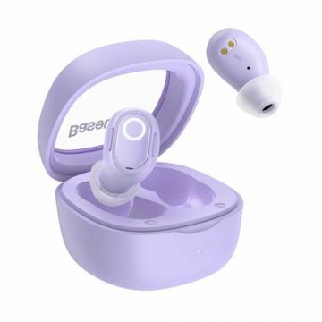 Casti True Wireless Baseus Bowie WM02, Bluetooth 5.3, Microfon (Violet)