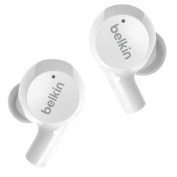 Casti True Wireless Belkin Soundform Rise, Bluetooth, In-Ear, Waterproof IPX5 (Alb)