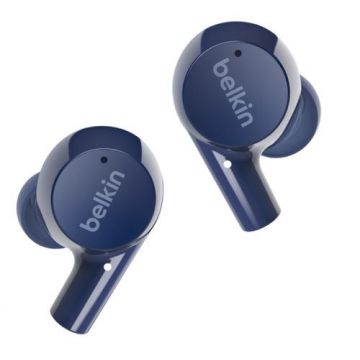 Casti True Wireless Belkin Soundform Rise, Bluetooth, In-Ear, Waterproof IPX5 (Albastru)