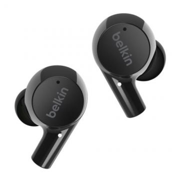 Casti True Wireless Belkin Soundform Rise, Bluetooth, In-Ear, Waterproof IPX5 (Negru)