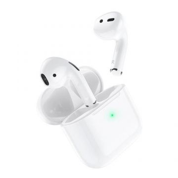 Casti True Wireless Borofone TWS BW02 Plus, Bluetooth, Control tactil (Alb)