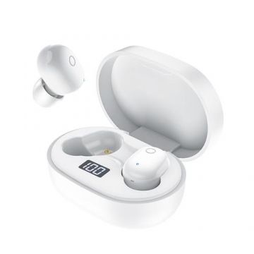 Casti True Wireless Borofone TWS BW06 Manner, Bluetooth, SinglePoint, Control Tactil (Alb)