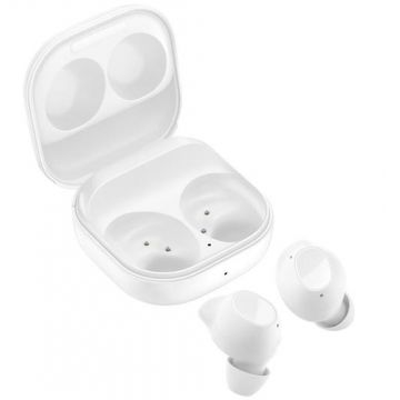 Casti True Wireless Samsung Galaxy Buds FE R400, Bluetooth, ANC, Autonomie 30 ore, Bixby Wake-Up, SmartThings Find, Ambient (Alb)