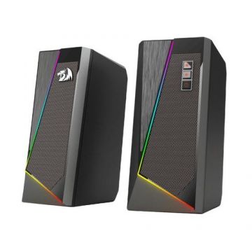 Boxe 2.0 Redragon Anvil GS520,  Iluminare LED RGB, 2x5W, Negru