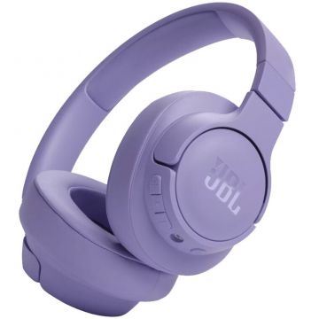 JBL Casti audio wireless over-ear JBL Tune 720BT, JBL Pure Bass Sound, Bluetooth 5.3, Conexiune multi-point, Asistent vocal, Violet