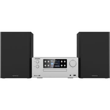 Sistem audio Kenwood M-925DAB-S, DAB+, Bluetooth, CD Player, USB, Negru-argintiu