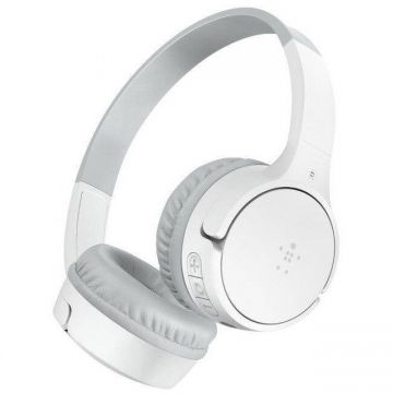 Belkin Casti bluetooth pentru copii Belkin SoundForm Mini, alb, AUD002btWH