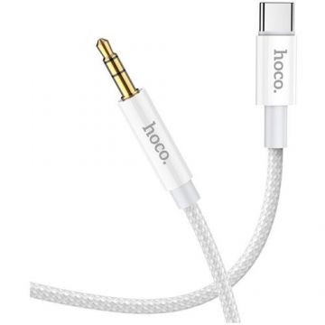 Cablu Audio HOCO UPA19, USB Type C la Jack 3.5 mm, 1m, Argintiu