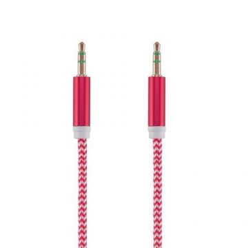 Cablu audio Tellur Basic jack 3.5mm, 1m, Rosu