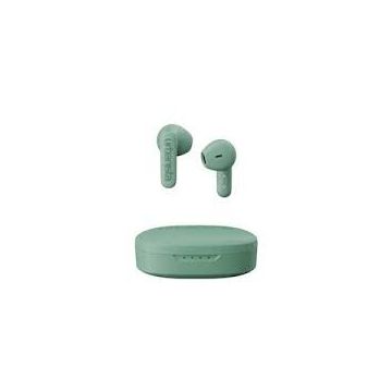 Casti Audio Copenhagen True Wireless Bluetooth 5.2 Microfon Control Tactil IPX4 Redare Pana La 8 Ore Incarcare USB-C Verde