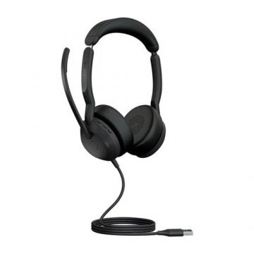 Casti Call Center Jabra Evolve2 50 UC, USB-A, 1.7m, ANC, Microfon (Negru)