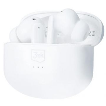 Casti True Wireless 3MK LIFEPODS, Bluetooth, ANC (Alb)