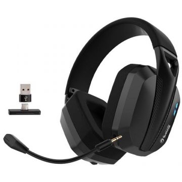 Casti Wireless Gaming Marvo HG9089W RGB, Bluetooth/USB (Negru)