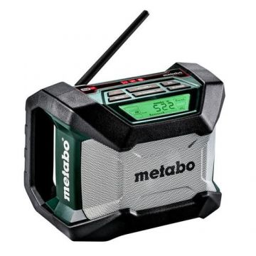 Radio Bluetooth Metabo R 12-18 BT, display digital luminat, compatibil cu acumulatori Li-Power 12-18V