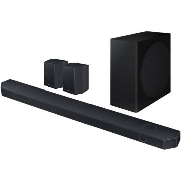 Samsung Soundbar Samsung HW-Q930C, 9.1.4, 540W, Bluetooth, Wi-Fi, Subwoofer Wireless, Dolby Atmos, Negru Titan