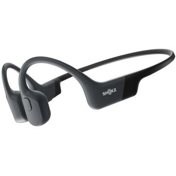 Shokz Casti alergare Shokz OpenRun, Bluetooth, Waterproof, Conductie Osoasa, Negru