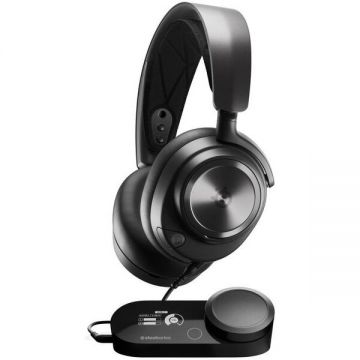 STEELSERIES Casti SteelSeries Arctis Nova Pro, 2 x USB-C, 1 x Line-in, 1 x Line-out, Microfon, Anulare Activa a Zgomotului, Negru