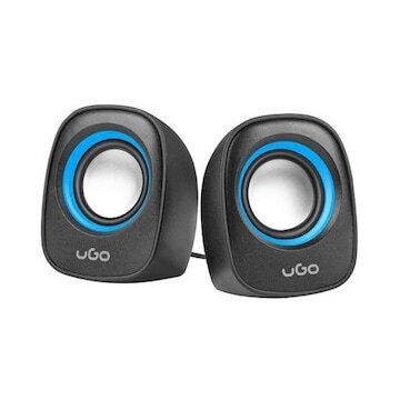 UGo Boxe 2.0 Tamu S100, UGO, Alimentare USB, 72 x 72 x 86 mm, Albastru/Negru