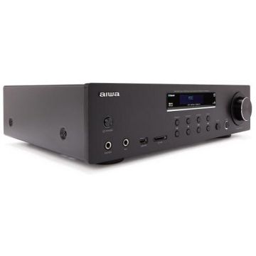 AIWA Amplificator Aiwa, 120 W RMS cu Bluetooth, Negru