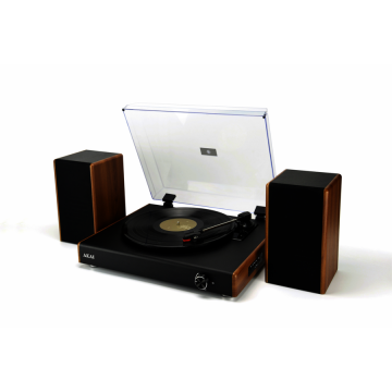 Akai Pick-up Akai ATT-240S Stereo cu Difuzoare Externe, Maro-Negru