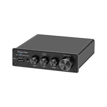 Amplificator stereo Kruger&Matz A20, 2x 100W, Bluetooth (Negru)
