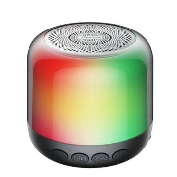 Boxa portabila Joyroom JR-ML03, 5W, iluminare RGB, True Wireless, Bluetooth, Negru