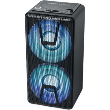 Boxa portabila Muse M-1820 DJ, Bluetooth, CD, USB, Microfon Inclus, Negru