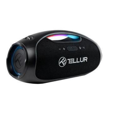 Boxa portabila Tellur Obia Pro, 60W, Bluetooth, Waterproof IPX6, 5400 mAh, Lumini RGB (Negru)