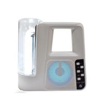 Boxa Portabila Wireless Bluetooth/TF Card/USB/FM ,LED, Lanterna Lumina Alba, 5W, Alb