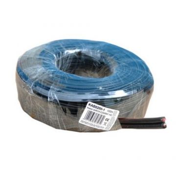 Cablu RCA Cabletech, HQ, 2 fire, rola 100 m, Negru